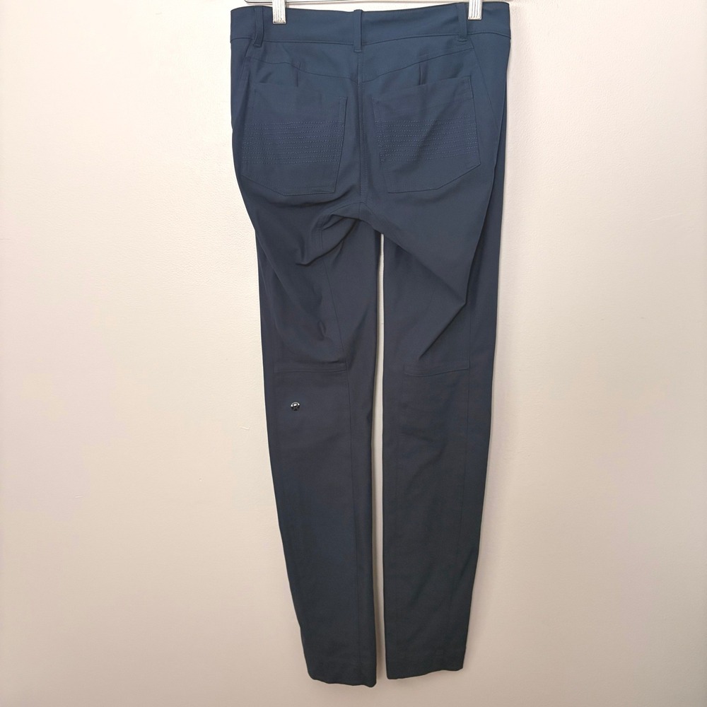Lululemon Pants Bust A Move Moto Commute Women 4 Obsidian Blue‎ Slim Athletic - Picture 2 of 8